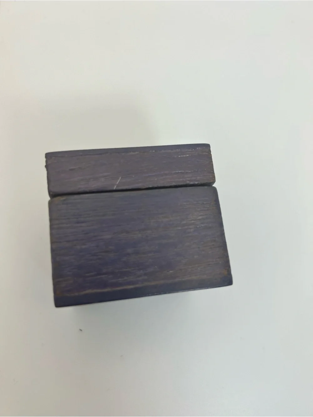 Navy Blue Hummingbird Trinket Box Wooden Small 2